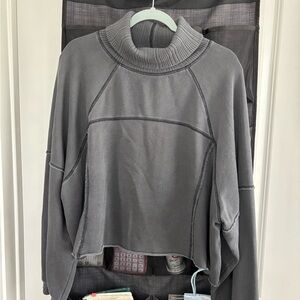 Aerie Charcoal Ribbed Sweater